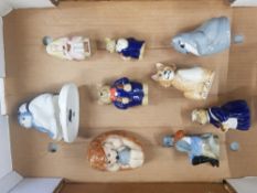 A collection of Wade figures to include Christmas 1996, Daddy Bear (Goldilocks), Mummy Bear (