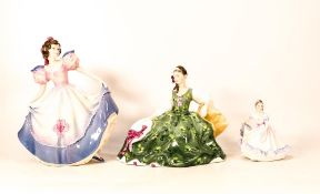 Royal Doulton Lady figures Elyse Hn2474, Angela Hn3419 & Ninette Hn3215(3)