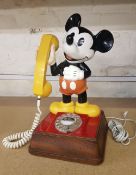 Vintage 1980's/90's Mickey Mouse 'dial up' telephone.