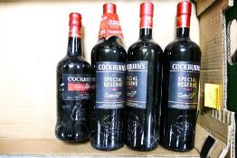 Four Bottles of Cockburns No 1 special Reserve port 3 x 100 cl & 1 @ 75cl