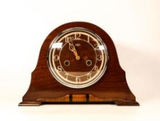 A Smith Enfield Dome Shaped Mantle Clock. Height: 21.7cm