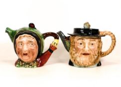 Beswick Character Teapots of Sairy Gamp & Peggotty(2)