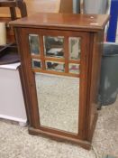 Late 19th Century Mirror Fronted Cabinet, Seven Bevelled Edge Mirror Panels to front. Height: 90cm
