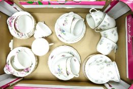 A Mixed Collection of Cups, Saucers and Plates from three sets including Regal Heritage, Regency