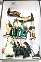 Royal Doulton Small Dickens Figures Fat Boy, Bumble, Tony Weller, Buzzfuz, Uriah Heep, Pickwick ,