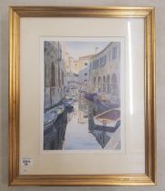 Limited Edition print signed Michael Wood entitled Ponte Piccolo Overall Size 48 x 58cm