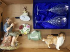 A mixed collection of ceramic items to include Royal Doulton Dreamweaver HN2283 (2nds) Beswick rough