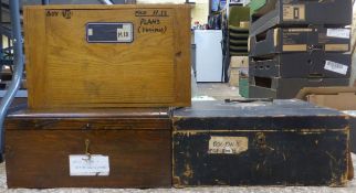 Three Late 19th / Early 20th Century Boxes to include Sampson Mordan & Co, W. Russels Brammah Lock