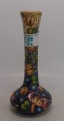 Moorcroft Celtic Web Patterned Bud Vase Dated 2002 (silver line seconds)
