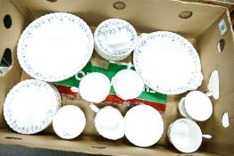 Royal Albert memory lane to include 6 trios, cake plate, sugar bowl, milk jug and fruit bowl ( 1