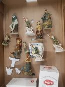 A collection of Wade to include Three Peter Pan figures, British myth and legend figures ; Green