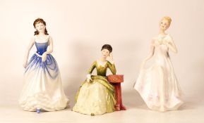 Royal Doulton Lady figures Carolyn Hn2974, Michelle HN4158 & Francesca Figure Velia(3)