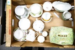 A Mixed Collection of Ceramics to include a biscuit by Cloisonne, Hollohaza Cup and Saucer,
