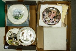 A collection of Wedgwood decorative wall plates including Wild Life of Britain series , Windsor