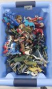 A large quantity of Army men action figures together with native chiefs and indians figures etc (1