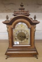 19th century Mahogany Cased German mantle clock 49cm height