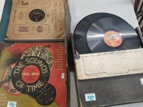 A collection of vintage Vinyl 78s including the sounds of time 1934-1949 & columbia and his