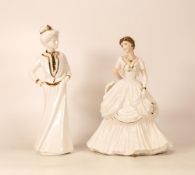 Royal Worcester Golden Moments figure From All of Us together with Spode Amanda(2)