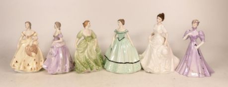 Coalport & Royal Doulton Small Lady Figures Harmony Hn4096, Jennifer, Veronica, Giselle, Christine &