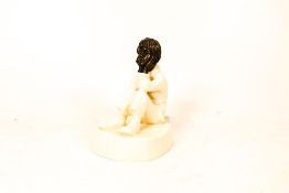 Minton Ivory Pottery and Bronze Figure Spellbound