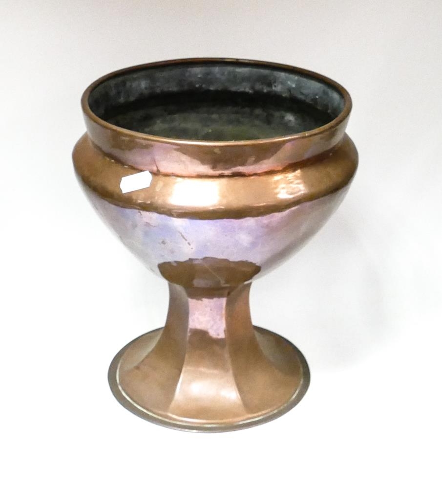 Hand Beaten Copper Planter, height 27cm , diameter 22cm