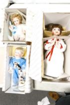 Three Boxed Porcelain Dolls including Hamilton Collection A Christmas Prayer, Ashton Drake