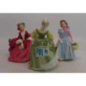 Royal Doulton Lady Figures to Include Wendy HN2109, Fair Maiden HN2211 and Lydia HN1908 (all