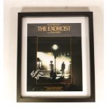 Signed Exorcist Framed Print with Certificate, frame size 33 x 28cm