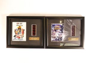 Two limited edition Excalibur Promotions James Bond movie film cells for Live and Let Die and