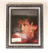 Rocky Sylvester Stallone Signed Print (no provenance), frame size 32 x 28cm