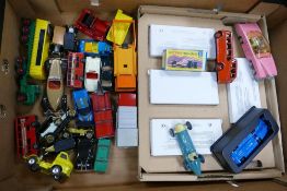 A mixed Collection of toy cars including Lledo Land Speed Record vehicles, Boxed Matchbox