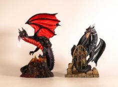 Land of the Dragons gothic dragon K189 together with Midi Lava Dragon K156 (2)