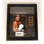 Rocky Sylvester Stallone Original 35mm Film Presentation, frame size 29 x 24cm , with limited