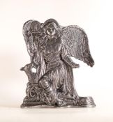 Cast Metal Fantasy Angle Candlestic, height 27cm