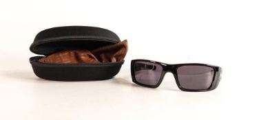 Oakley Fuel Cell sunglasses, frame polished black, warm grey lens, OO9096-01