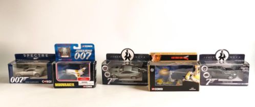 A collection of Corgi James Bond 007 Vehicles to include You Only Live Twice Gyrocopter, Moonraker