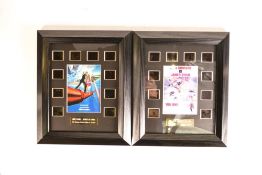 Two limited edition Excalibur Promotions James Bond movie film cells for A View to Kill and You Only