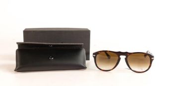 A pair of Persol sunglasses, model 649 24/51, with case, boxed