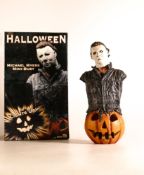 Neca Reel Toys Illuminated Halloween Michael Myers Mini Bust, boxed, height of box 26cm