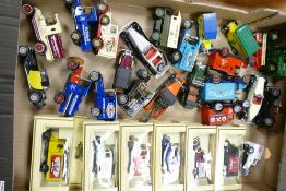 A collection of Matchbox & similar loose model toy cars, together with Lledo Valor Series Boxed