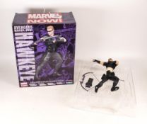Boxed Kotobukiya Marvel Now Avengers Figure Hawkeye 1/10 scale, boxed but unchecked