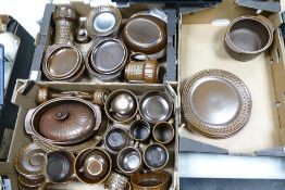 A large collection of Mid Century Wedgwood Pennine patterned dinnerware (3 trays)