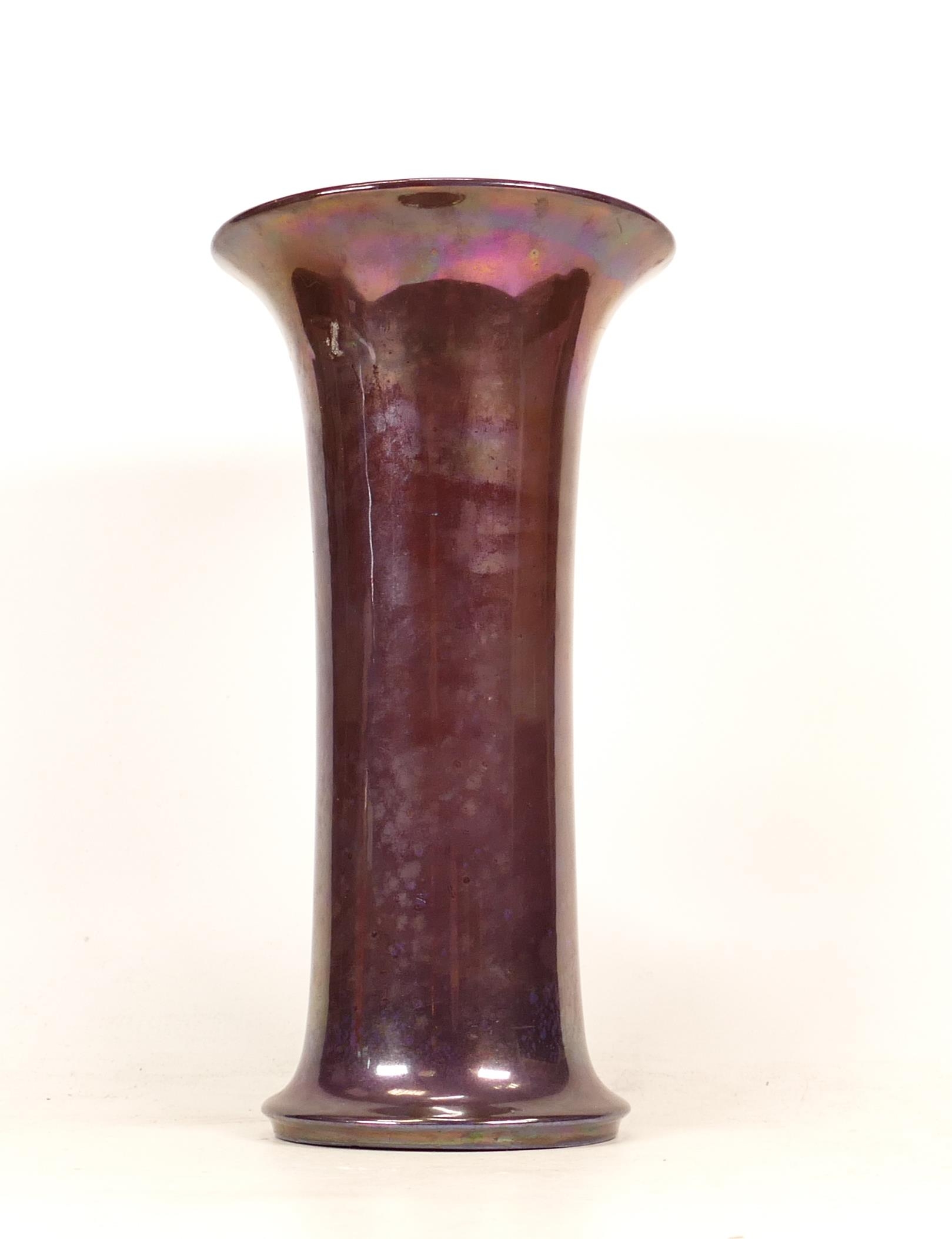 Early William Moorcroft Large Purple Lustre Vase impressed Moorcroft Burslem c.1913