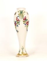 Early William Moorcroft 'Eighteenth Century' pattern Tall Vase dated 1914 (a/f)