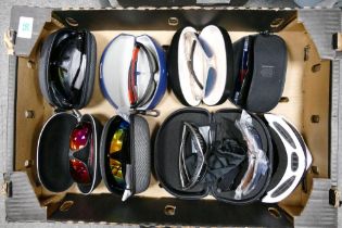 A collection of gents and ladies sunglasses to include Adidas, Crivit, Zepol, Iron Man, etc (1 tray)