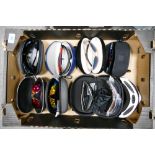 A collection of gents and ladies sunglasses to include Adidas, Crivit, Zepol, Iron Man, etc (1 tray)