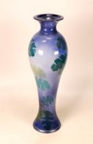 Lise B Moorcroft Cheese Plant Vase, signed to base , couple of underglaze chips to base edge and