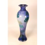 Lise B Moorcroft Cheese Plant Vase, signed to base , couple of underglaze chips to base edge and