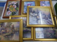A collection of 7 framed prints and similar items