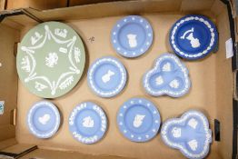 A collection of Wedgwood Jasperware plates